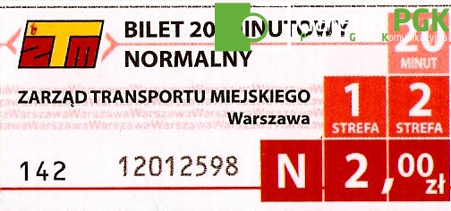 Bilet czasowy - ZTM Warszawa