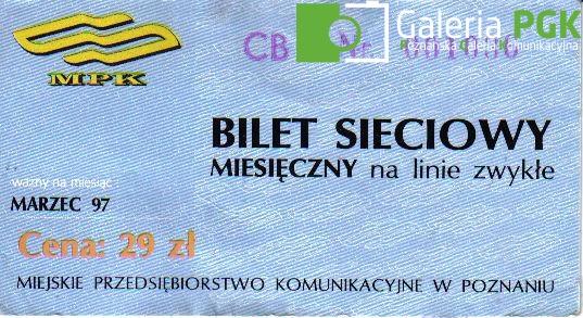 Bilet Miesięczny - MPK Poznań