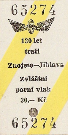 Bilet jubileuszowy - Czechy