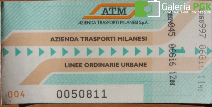 Bilet ATM - Milano (Mediolan)