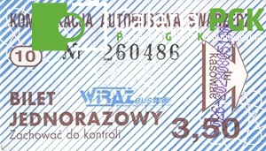 Bilet jednorazowy WirażBus