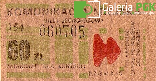 Bilet MPK Poznań za 60 zł