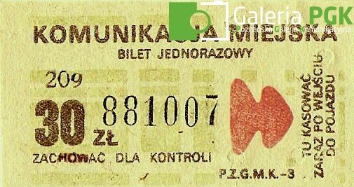 Bilet MPK Poznań za 30 zł