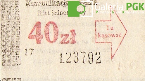 Bilet MPK Poznań za 40 zł