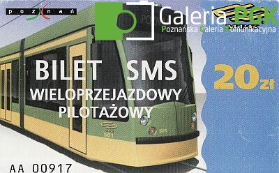 MPK Poznań. Bilet SMS.