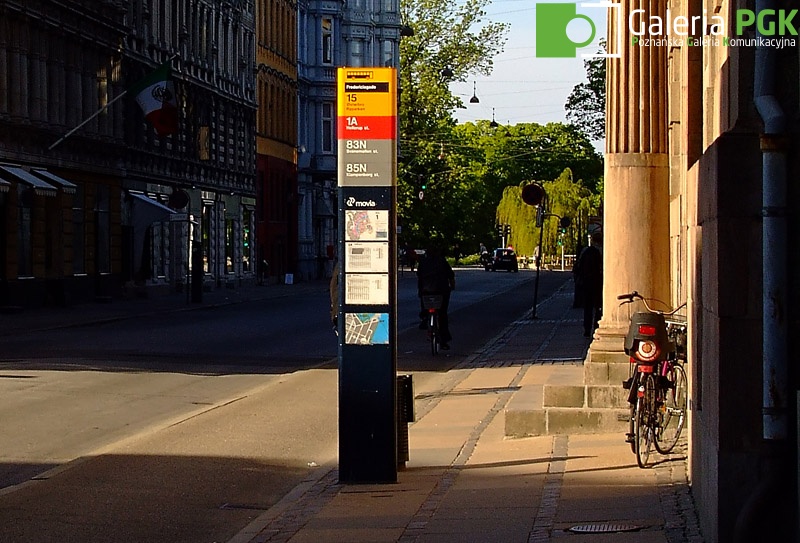 Kopenhaga, przystanek autobusowy