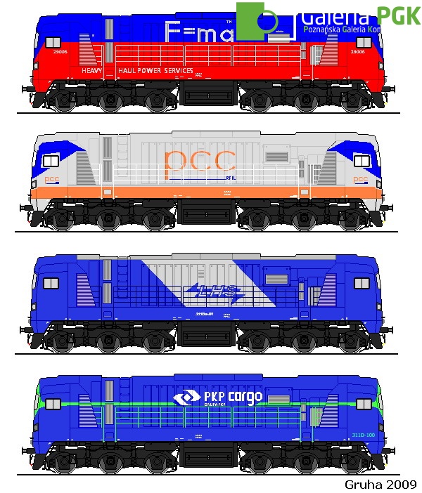 Schematy malowań lokomotyw 311D